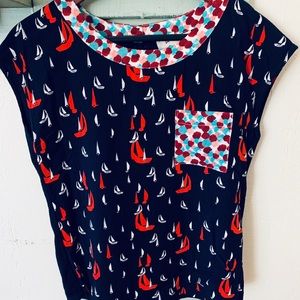 Anthropologie sailboat top